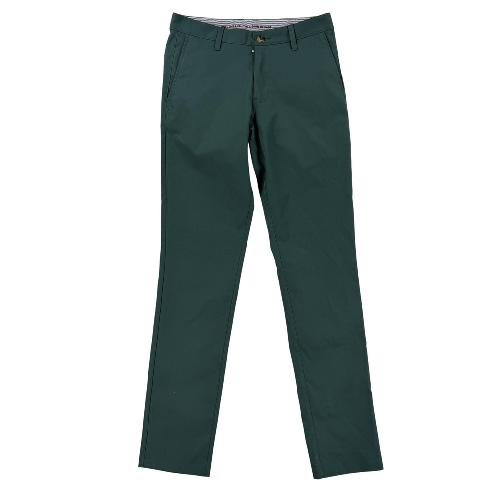 RHONE Men's Dark Green Chinos
